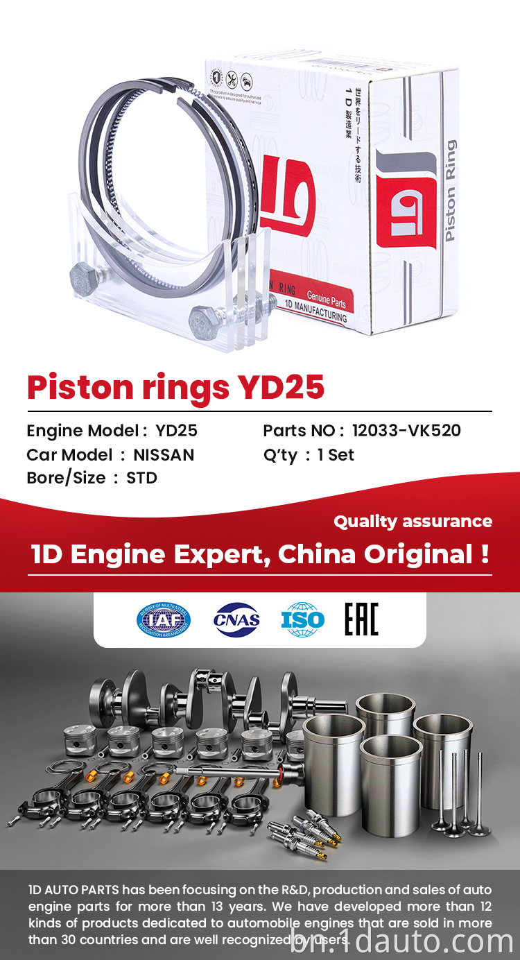 YD25 Engine Piston Ring